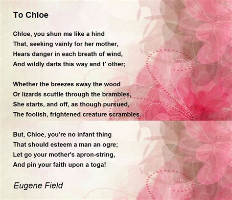 Famous Chloe Poems 